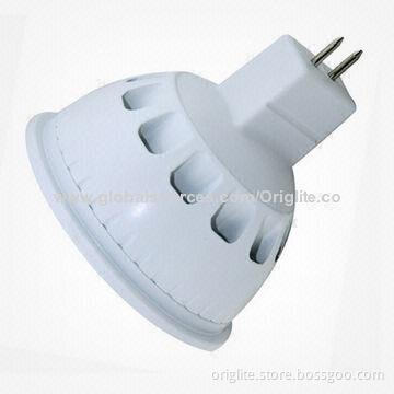 LED Spotlight Bulb, 3W/85 to 245V AC/Lifud Power/Bridgelux Chip/COB LED/3-year Warranty/MR16/GU5.3